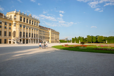 Vienna, Austria - June 15, 2023: Summer Imperial Palace Schoenbrunnのeditorial素材