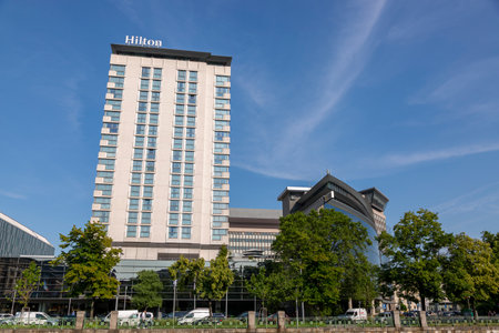 Vienna, Austria - June 19, 2023: Modern architecture of the Austrian capital Viennaのeditorial素材