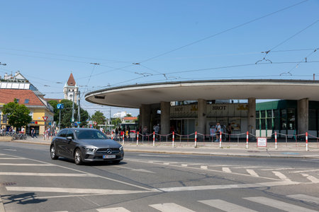 Vienna, Austria - June 18, 2023: View of one of the streets in Viennaのeditorial素材