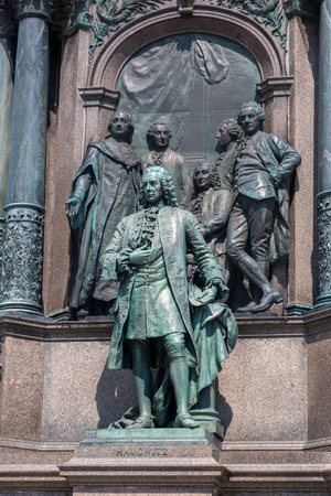 Vienna, Austria - June 20, 2023: Fragment of the monument to Empress Maria Theresa in Viennaのeditorial素材