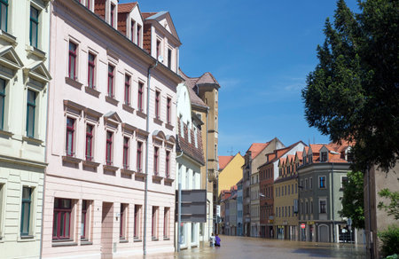 Flooding in Meyssen, Germany, in June 2013