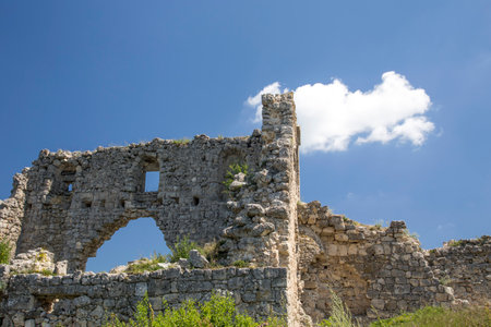 Remains of the citadel on Mangup-Kale in Crimea