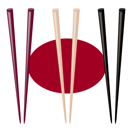 Sushi sticks. vector illustration.のイラスト素材