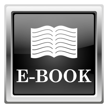 Metallic icon with white design on black backgroundの写真素材