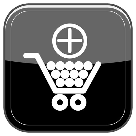 Glossy shiny icon - black internet buttonの写真素材