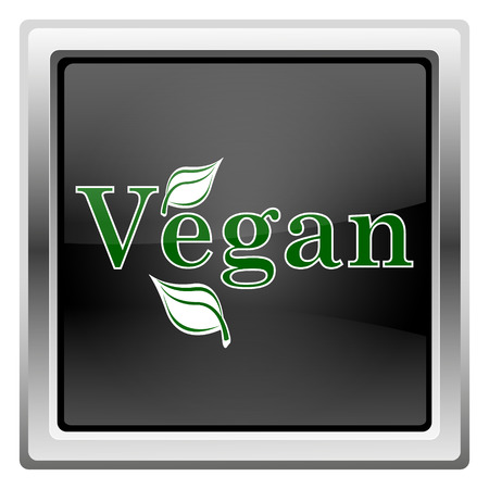 Black shiny glossy icon on white backgroundの写真素材