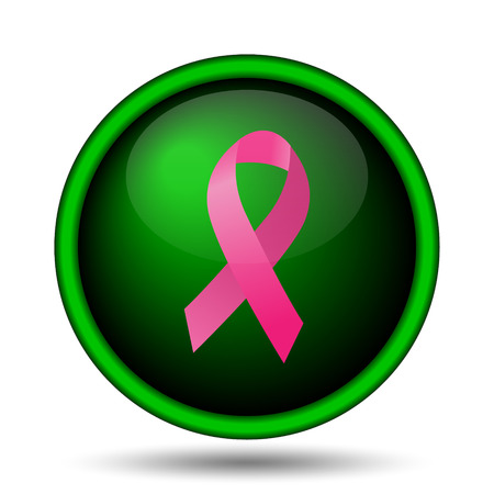 Breast cancer ribbon icon. Internet button on white background.
の写真素材