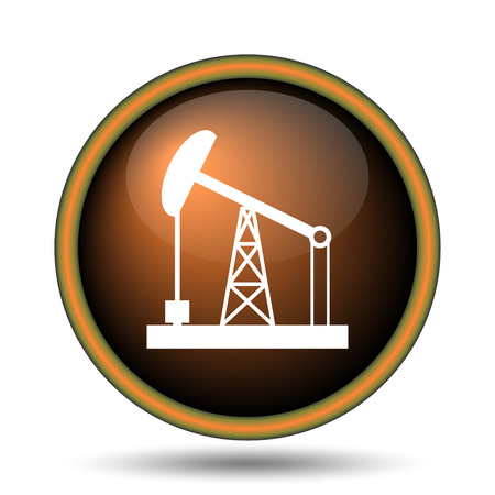 Oil pump icon. Internet button on white background.
の写真素材