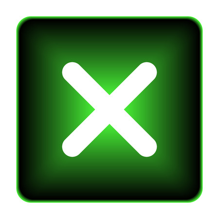X close icon. Internet button on white background.
の写真素材