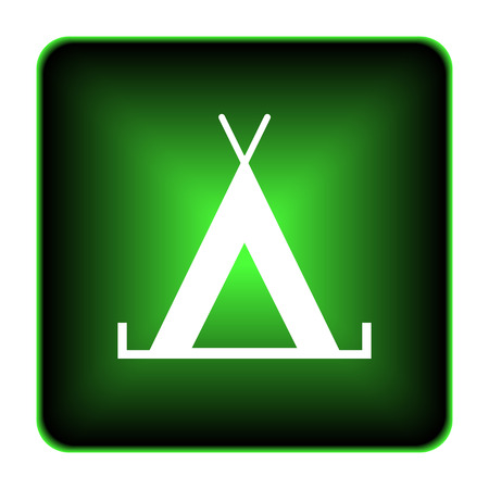 Tent icon. Internet button on white background.
の写真素材