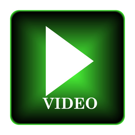 Video play icon. Internet button on white background.
の写真素材