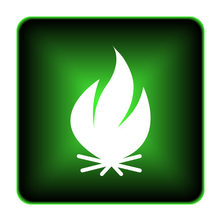 Fire icon. Internet button on white background.
の写真素材