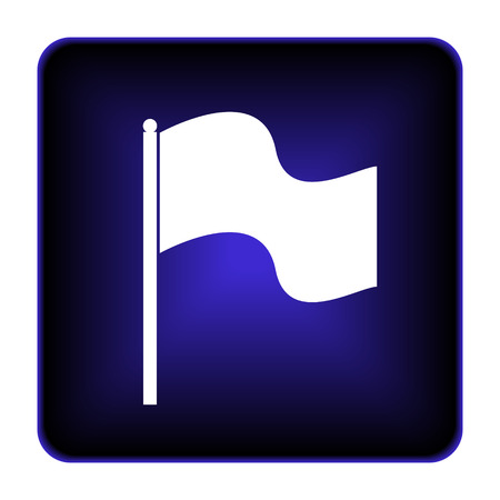 Flag icon. Internet button on white background.の写真素材
