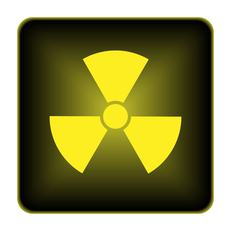 Radiation icon. Internet button on white background.の写真素材