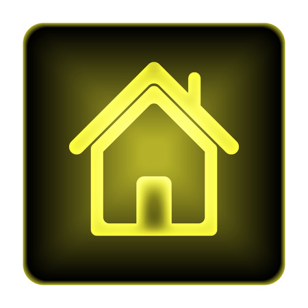 Home icon. Internet button on white background.の写真素材