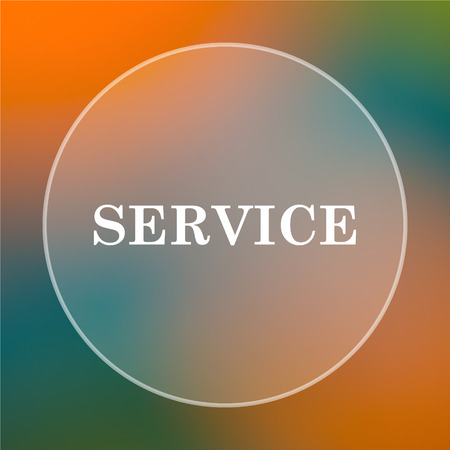 Service icon. Internet button on colored  background.の写真素材
