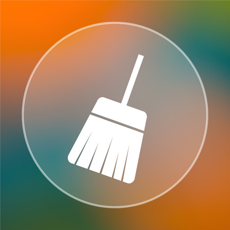 Sweep icon. Internet button on colored  background.の写真素材