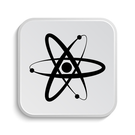 Atoms icon. Internet button on white  background.の写真素材