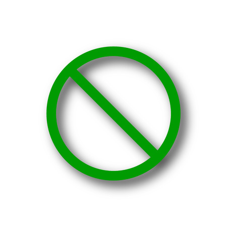 Forbidden icon. Internet button on white background.の写真素材