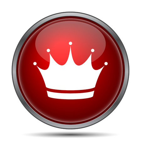 Crown icon. Internet button on white background.の写真素材
