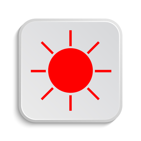 Sun icon. Internet button on white background.の写真素材