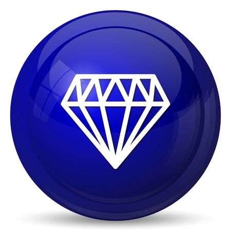 Diamond icon. Internet button on white background.の写真素材