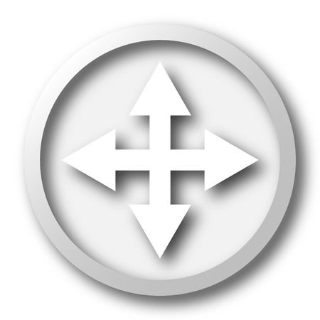 Full screen icon. Internet button on white background.の写真素材