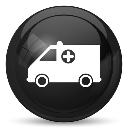 Ambulance icon. Internet button on white background.の写真素材
