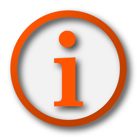 Info icon. Internet button on white background.の写真素材