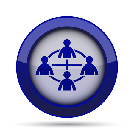 Communication icon. Internet button on white background.の写真素材