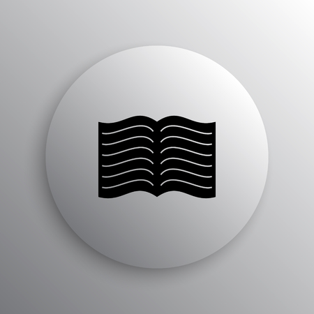 Book icon. Internet button on white background.の写真素材