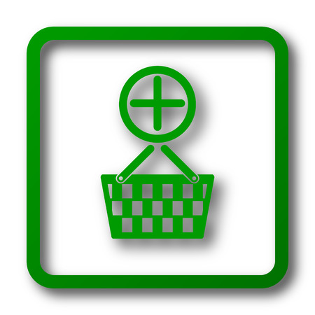 Add to basket icon. Internet button on white background.の写真素材
