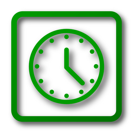 Clock icon. Internet button on white background.の写真素材