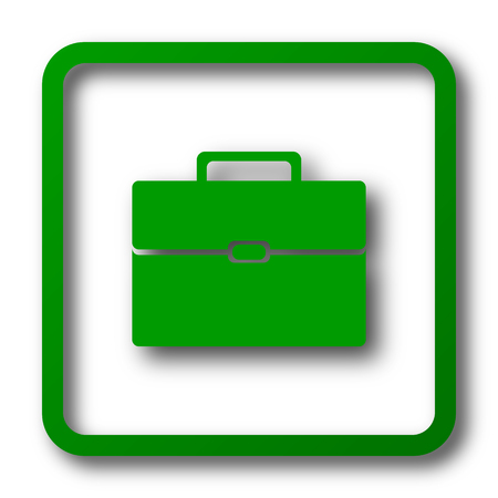 Briefcase icon. Internet button on white background.の写真素材