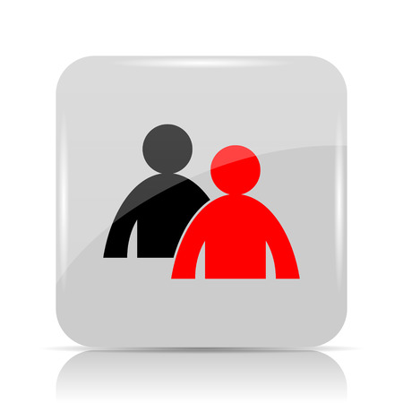 Mentoring icon. Internet button on white background.の写真素材