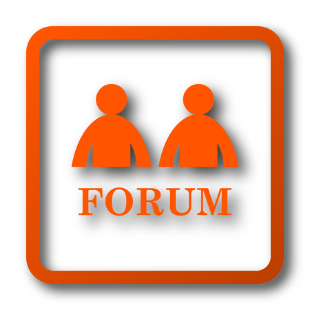 Forum icon. Internet button on white background.の写真素材