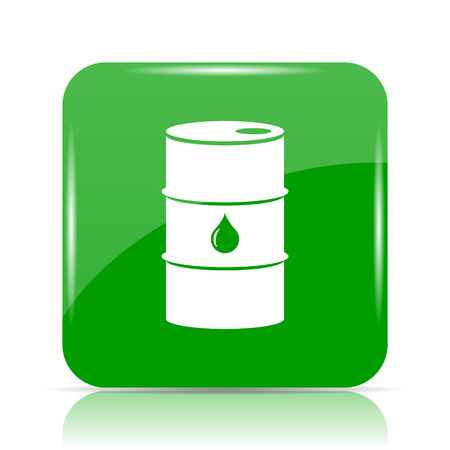 Oil barrel icon. Internet button on white background.の写真素材