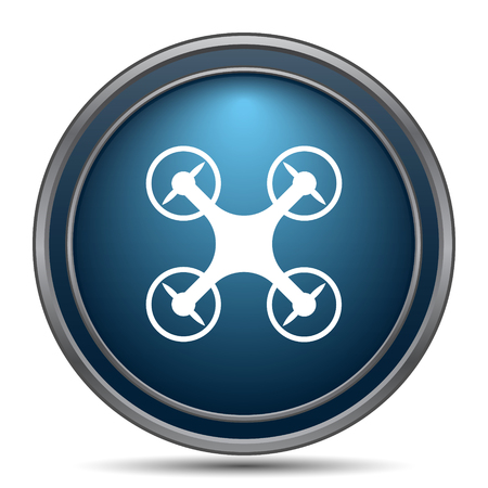 Drone icon. Internet button on white background.の写真素材
