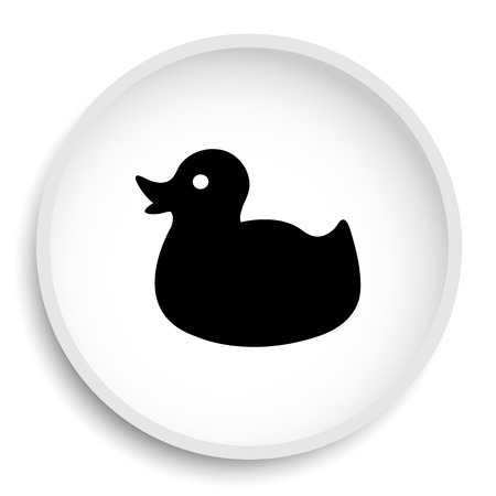 Duck icon. Duck website button on white background.の写真素材
