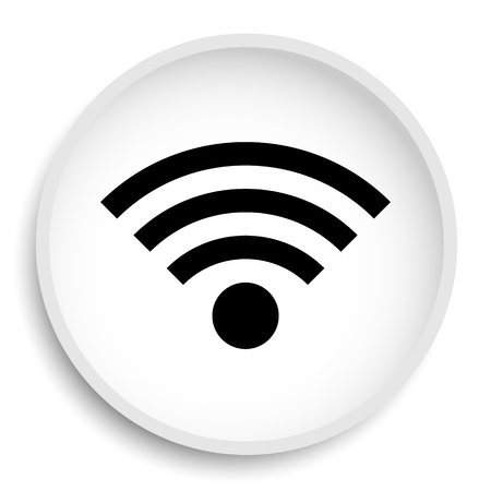 Wireless sign icon. Wireless sign website button on white background.の写真素材