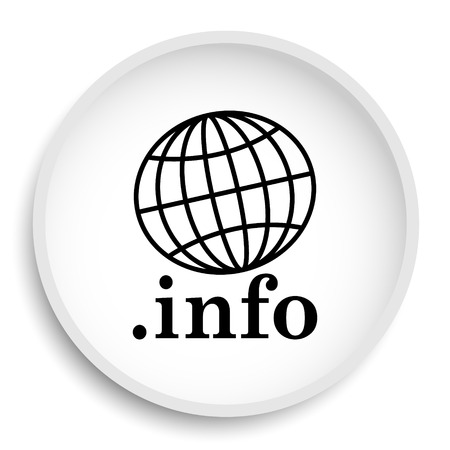 .info icon. .info website button on white background.の写真素材