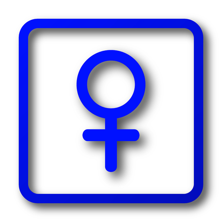Female sign icon. Female sign website button on white background.の写真素材