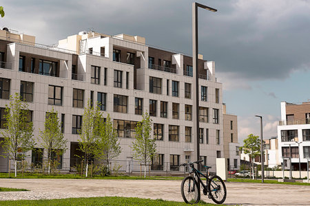 Residential area. Low-rise construction. European style