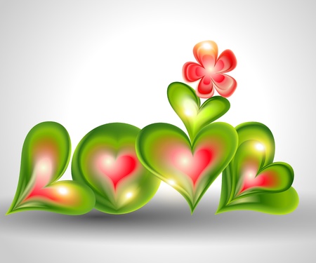 Word "Love" from hearts のイラスト素材