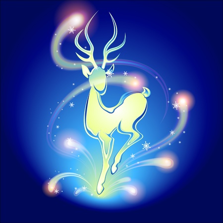 Christmas deerのイラスト素材