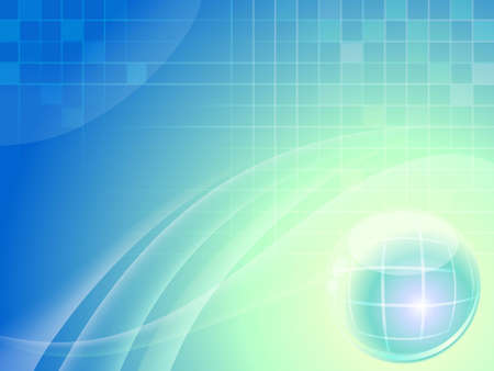 Abstract blue background with sphereのイラスト素材