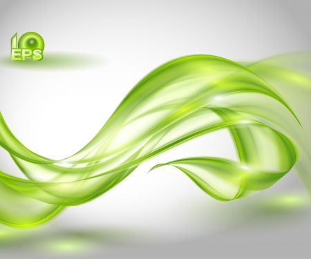 Abstract green waving backgroundのイラスト素材