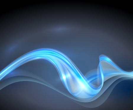 Black abstract modern background with blue waveのイラスト素材
