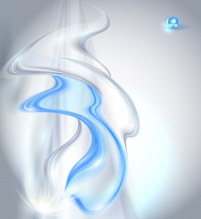 Abstract gray waving background with blue elementのイラスト素材
