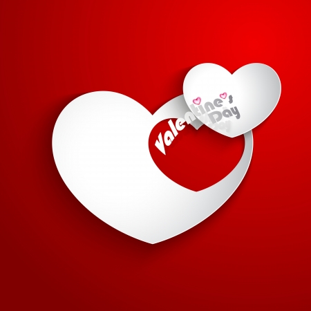 Abstract paper heartsのイラスト素材